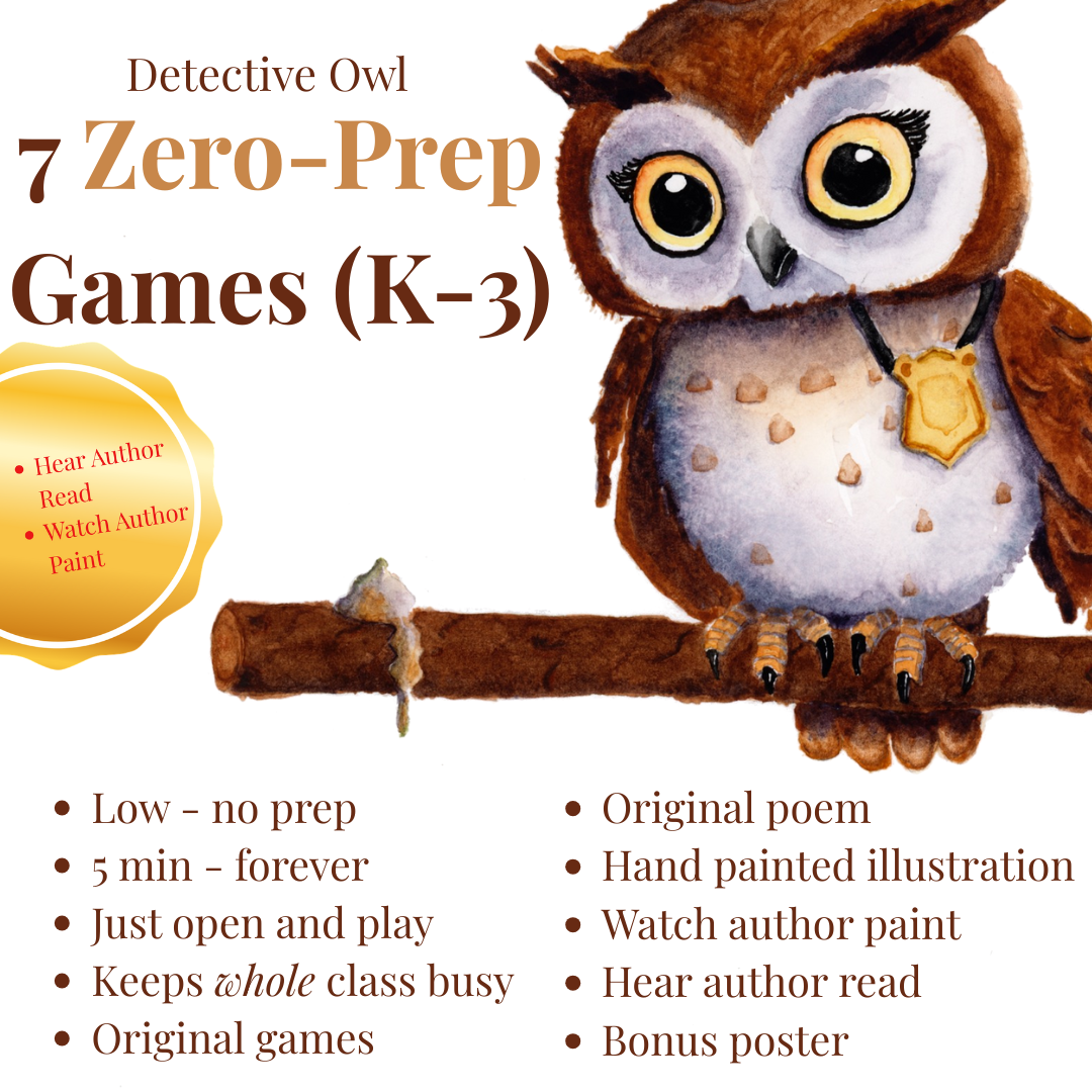 Detective Owl 7 Zero-Prep Games